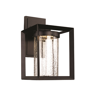Trans Globe Lighting LED-50162 BK Taylor 14.75" Outdoor Black Contemporary Wall Lantern